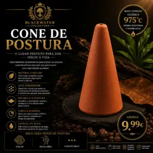 Cone para posturas em barro