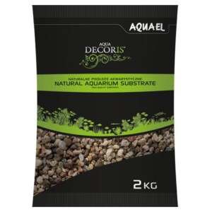Aquael NATURAL MULTICOLORED GRAVEL 3 - 5 MM 2KG