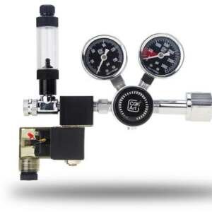 CO2Art PRO-SE Series - Aquarium CO2 Dual Stage Regulator with Integrated Solenoid