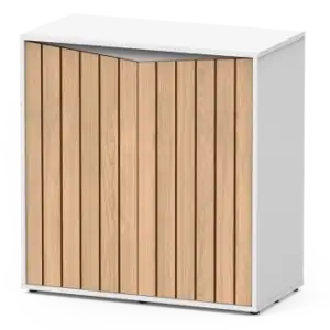 Móvel SPLENDID 80X40X83 branco 2 portas formato ripas