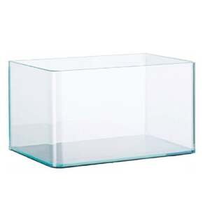 Aquário com tampa e cantos redondos  45X28X30cm