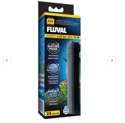 TERMOSTATO FLUVAL P25 nano pré-ajustados p 25lts