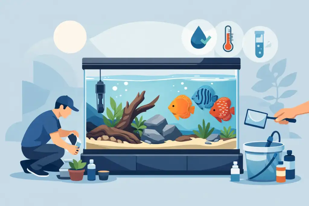 Como montar aquário para discus sem erros