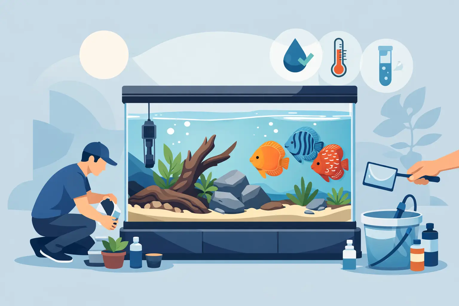 Como montar aquário para discus sem erros