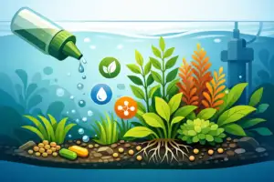 Fertilização para as plantas no aquário