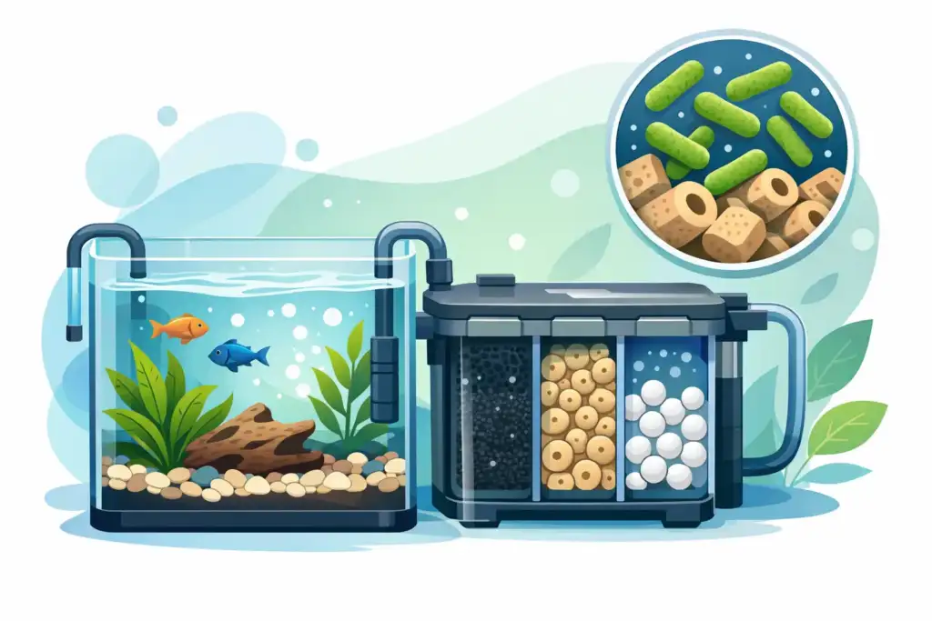 Guia de filtragem biológica no aquário