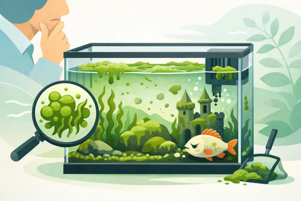 Problemas com algas no seu aquário