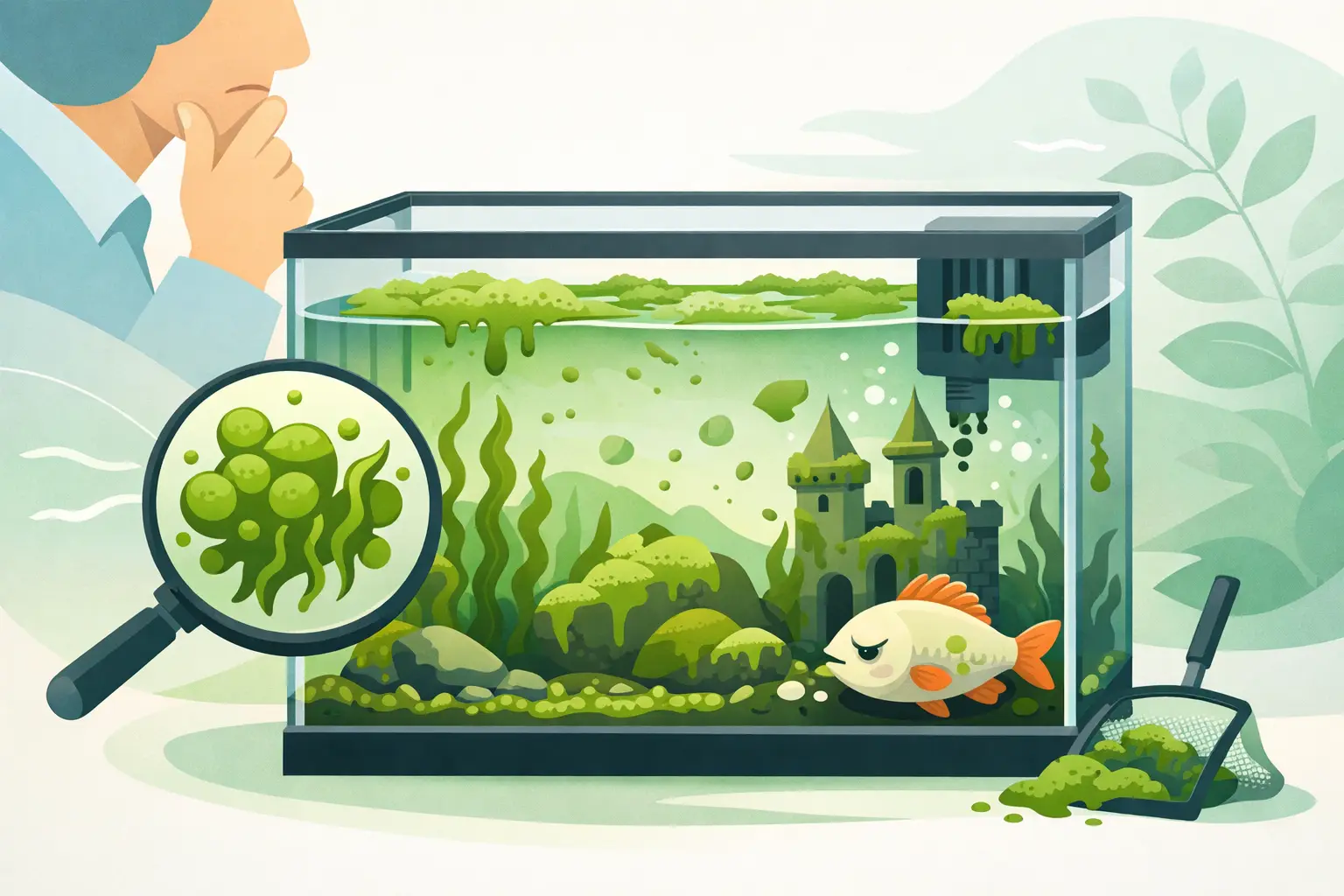 Problemas com algas no seu aquário