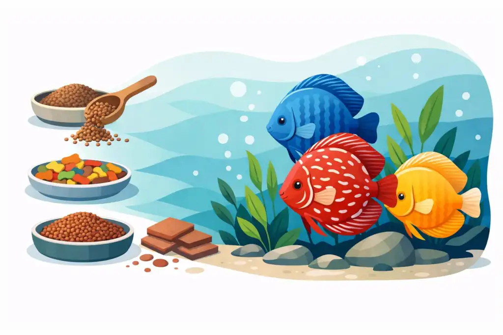 Ração para peixe discus: como escolher
