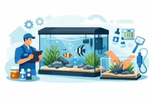 Serviço de montagem de aquários: o que conta