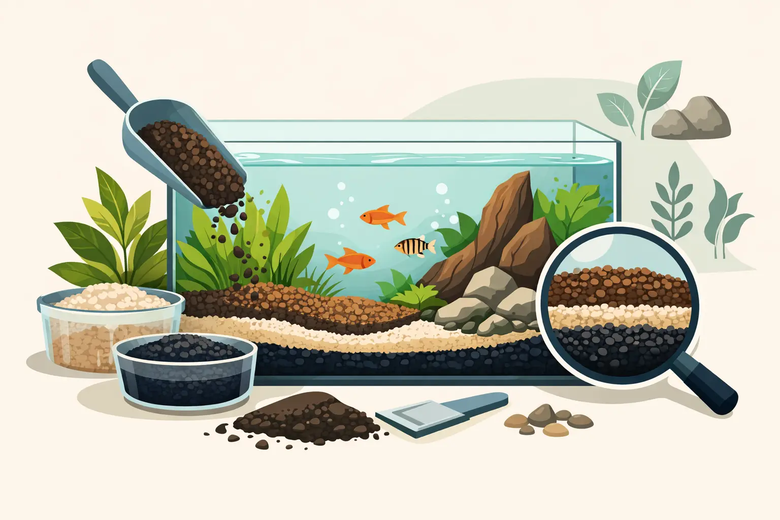 Substrato para aquário amazónico: como escolher