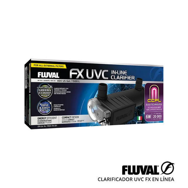 Fluval Clarificador UVC 6W para Filtro Fluval FX