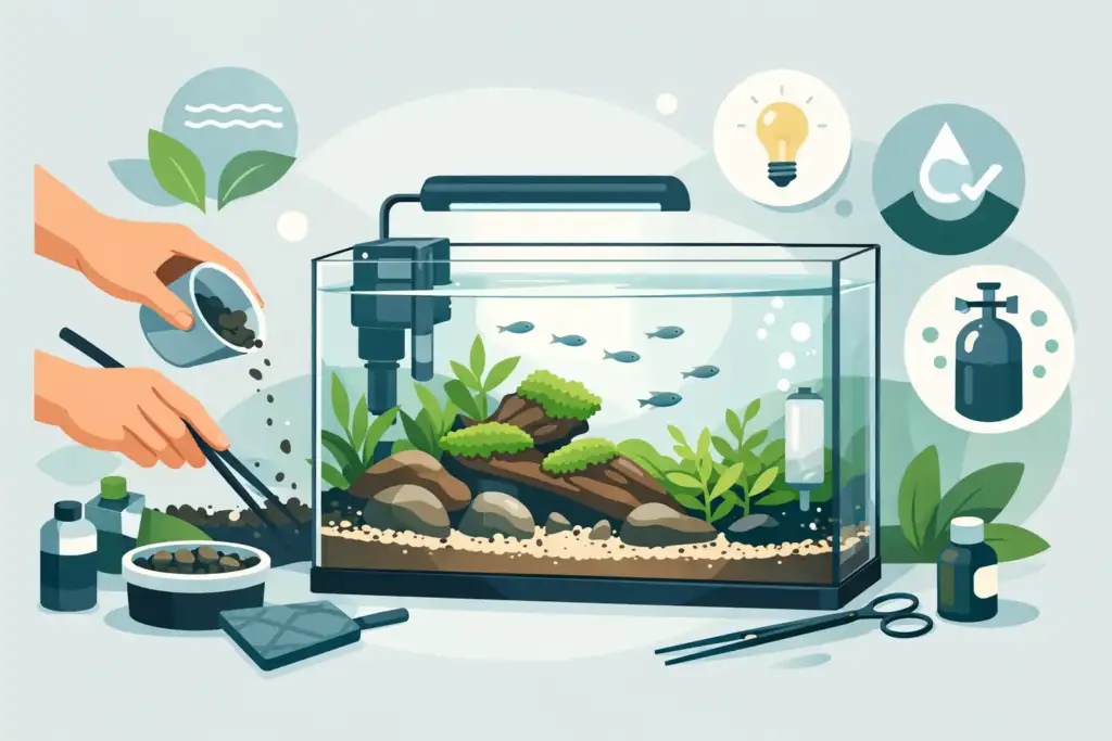 Como montar um aquário plantado sem erros