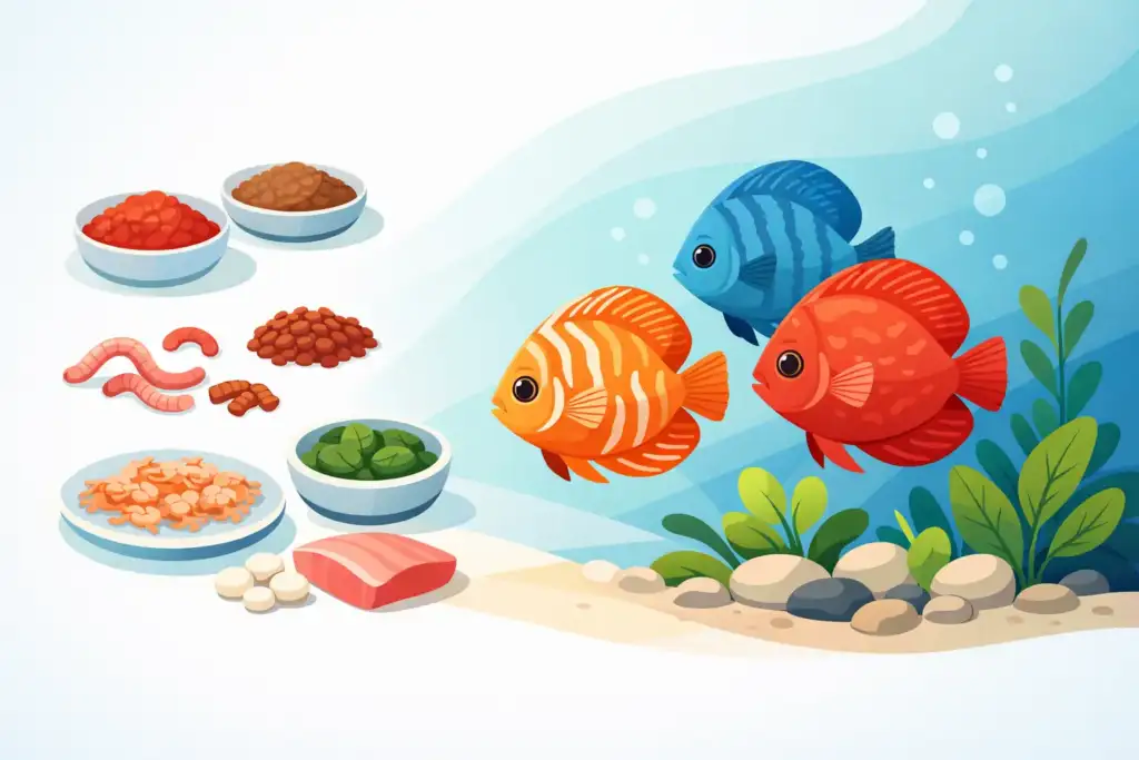 Melhores alimentos para discus juvenis