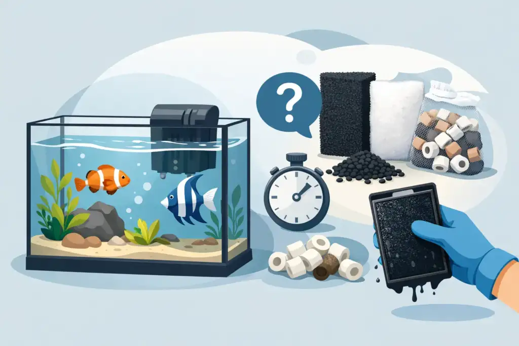 Quando trocar as mídias filtrantes do aquário?