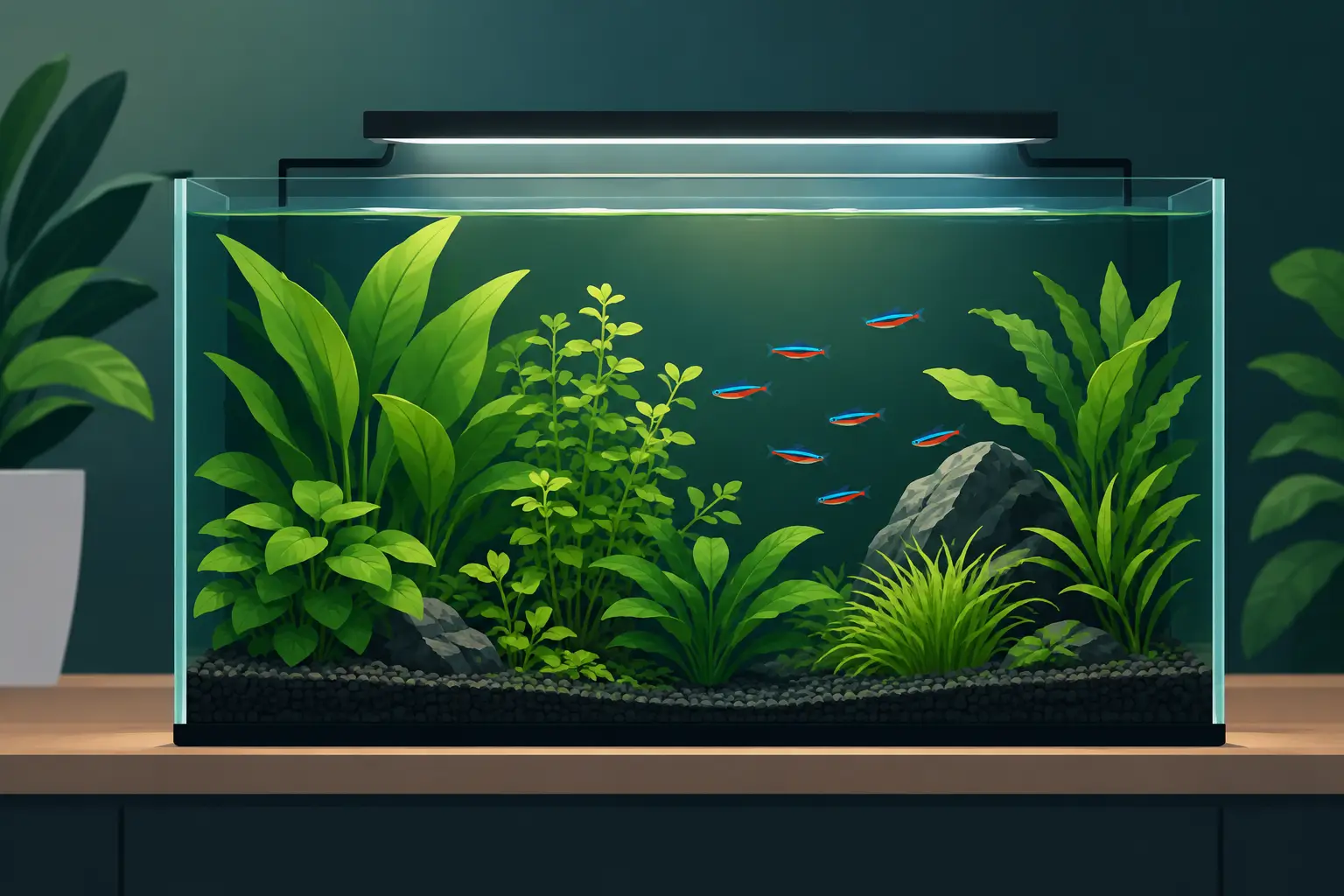 9 melhores plantas para baixa luz no aquário