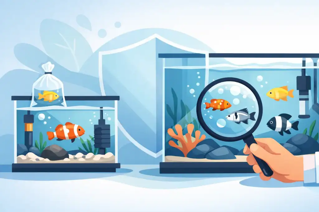 Como quarentenar peixes recém-chegados em segurança